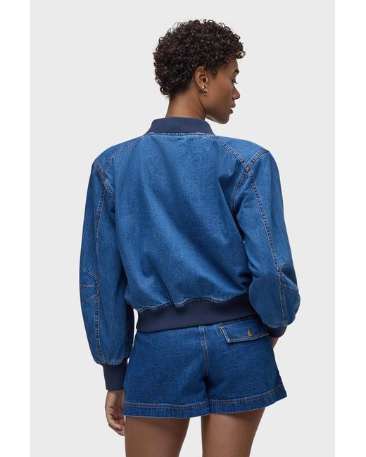 Hudson Blue Denim Bomber Jacket