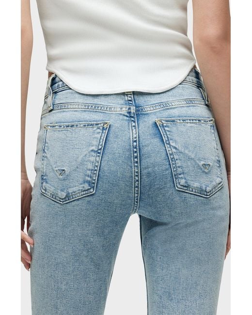 Hudson Blue Barbara High-rise Baby Bootcut Jean W/ Slit Hem