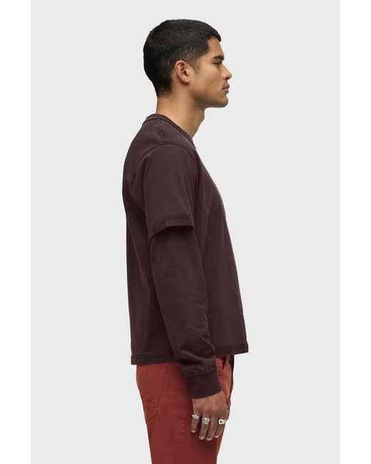 Hudson Red Hybrid Tee for men
