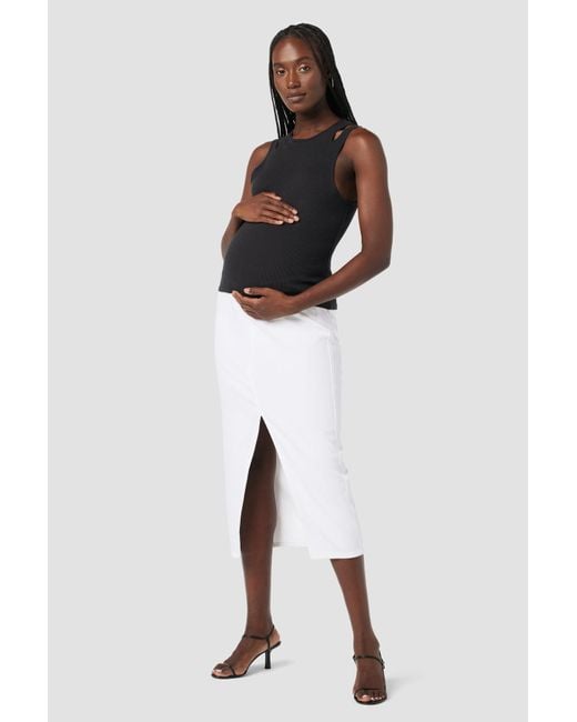 Hudson White Maternity Reconstructed Skirt