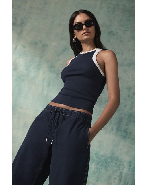 Hudson Blue Drawstring Barrel Pant