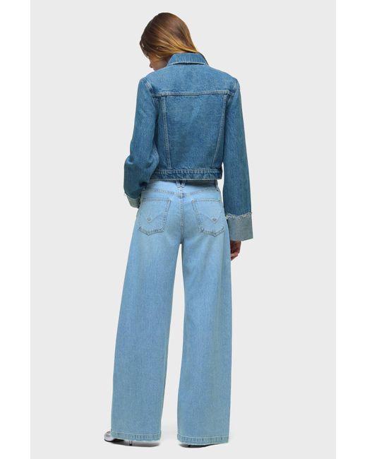 Hudson Blue Cuffed Cropped Denim Jacket
