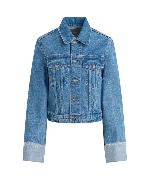 Hudson Blue Cuffed Cropped Denim Jacket