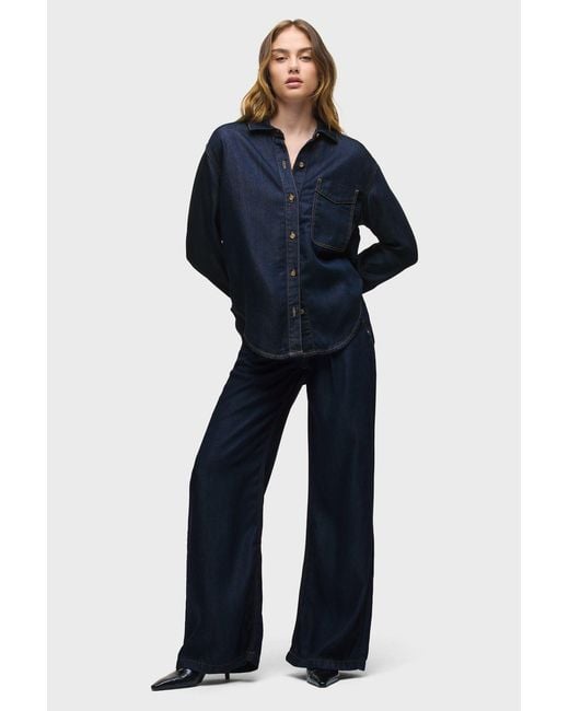 Hudson Blue Oversized Button Down