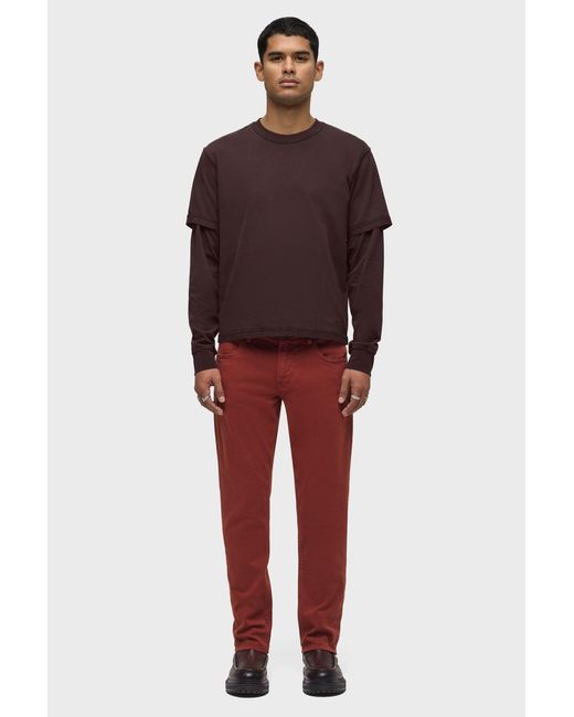 Hudson Red Hybrid Tee for men