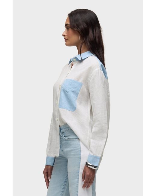 Hudson Blue Oversized Button Down Shirt