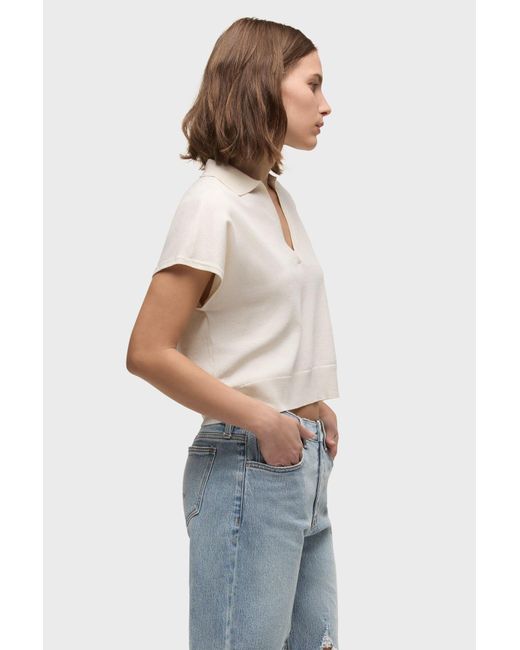 Hudson Blue Draped Collared Sweater