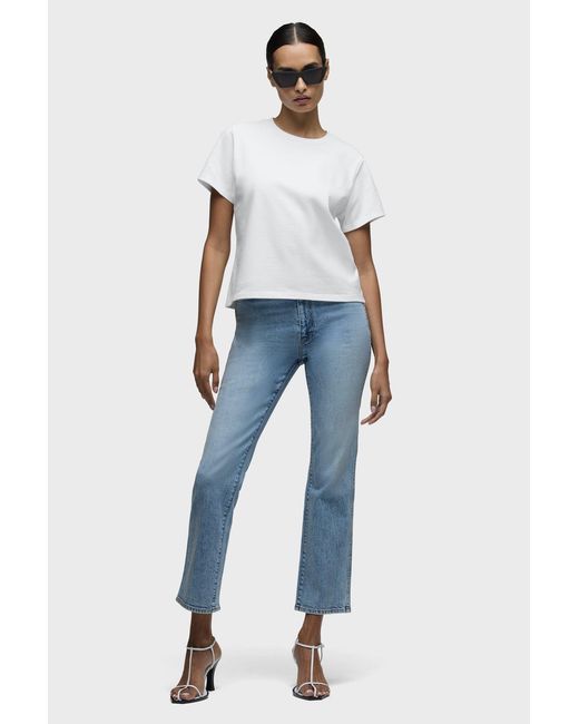 Hudson White Relaxed Tee