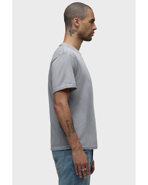 Hudson Gray Heavyweight Tee for men
