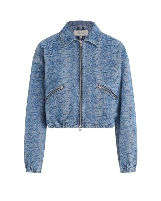 Hudson Blue Cropped Zip Up Jacket