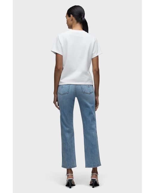 Hudson White Relaxed Tee