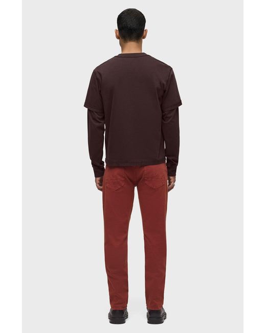 Hudson Red Hybrid Tee for men