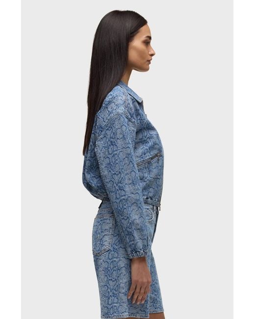 Hudson Blue Cropped Zip Up Jacket