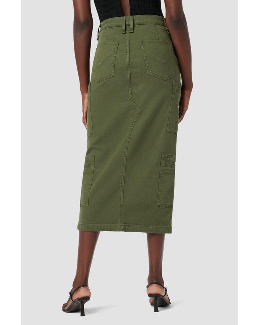 Hudson Green Reconstructed Skirt W/ Cargo Welt Pockets