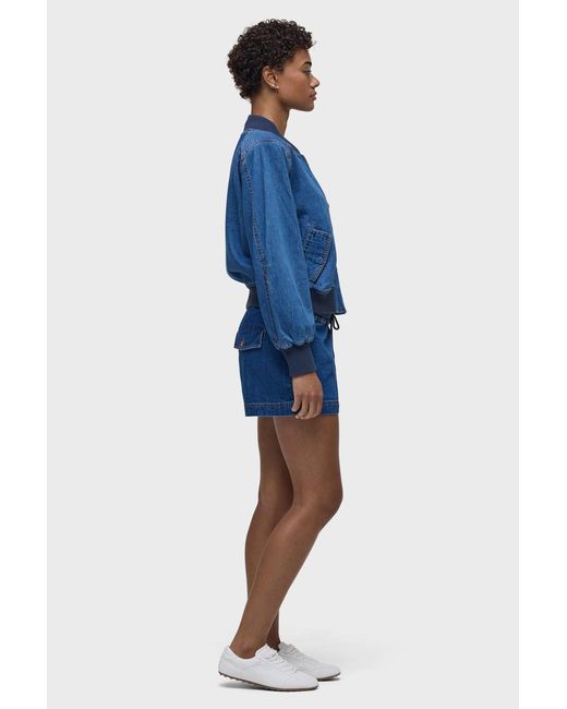 Hudson Blue Denim Bomber Jacket
