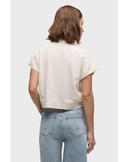 Hudson Blue Draped Collared Sweater