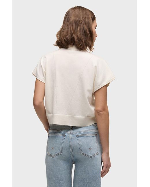 Hudson Blue Draped Collared Sweater