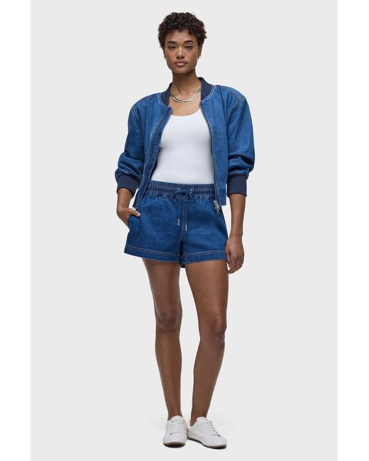 Hudson Blue Denim Bomber Jacket