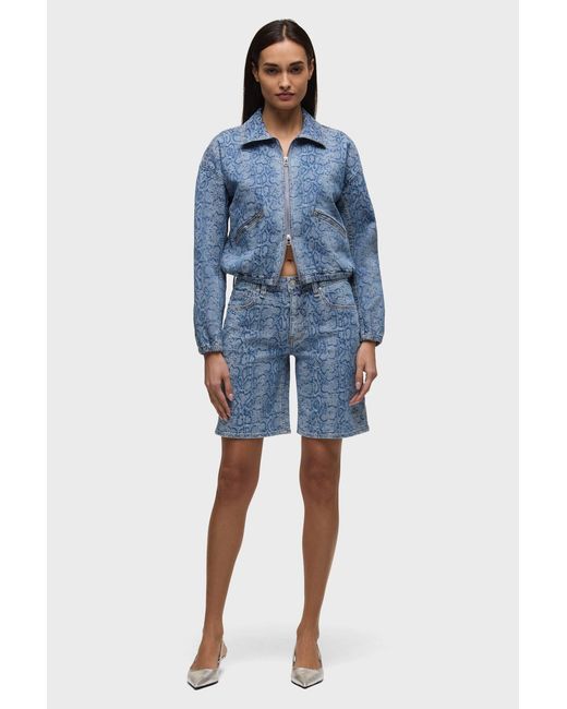 Hudson Blue Cropped Zip Up Jacket