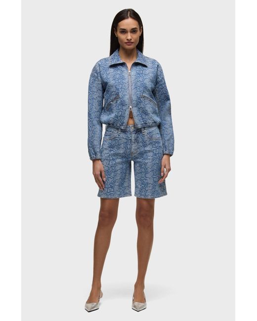 Hudson Blue Cropped Zip Up Jacket