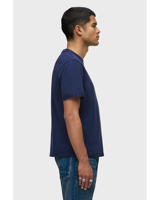 Hudson Blue Heavyweight Tee for men