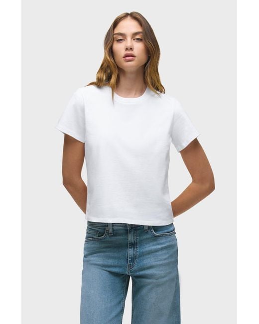 Hudson White Relaxed Tee