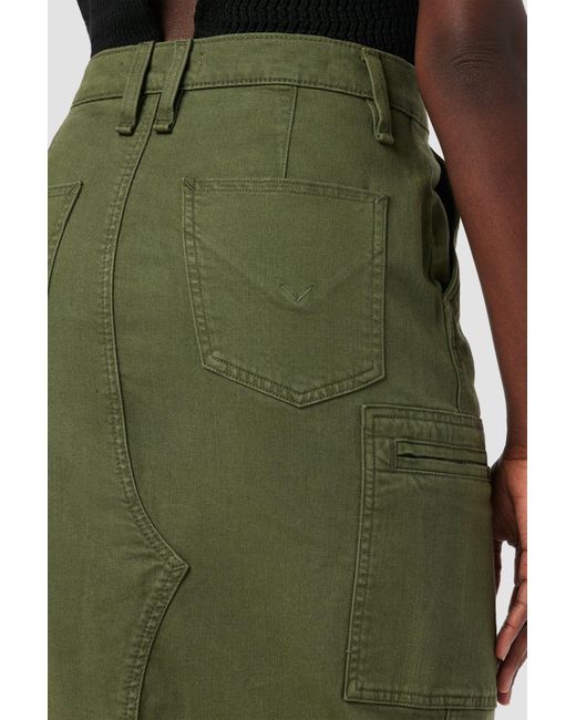 Hudson Green Reconstructed Skirt W/ Cargo Welt Pockets