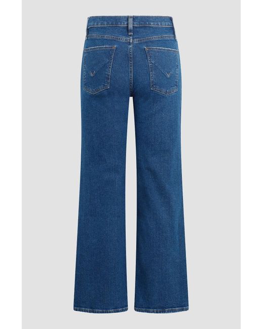 Hudson Blue Rosie Pleated High-rise Wide Leg Jean