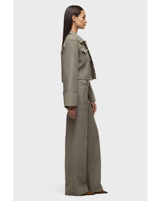Hudson Green Cuffed Cropped Jacket