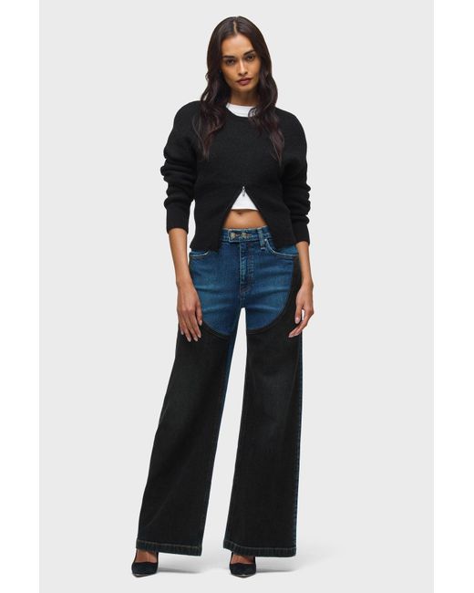 Hudson Blue Jodie Loose Wide Leg W/ Contrast Front Panel