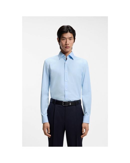 Boss Blue Slim-Fit Shirt for men