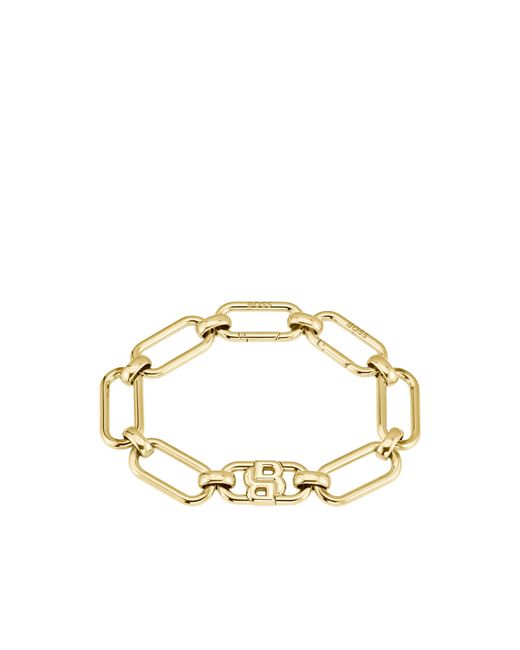 Boss Metallic Tone Bracelet With Double B Monogram