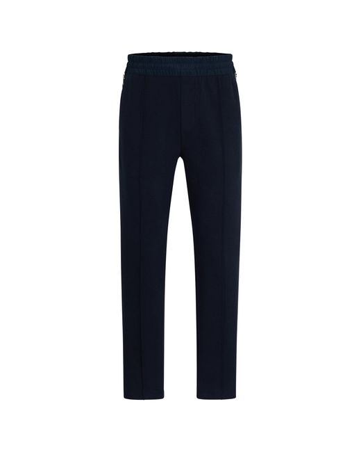 Boss Blue Porsche X Tracksuit Bottoms With Embroidered Logo for men