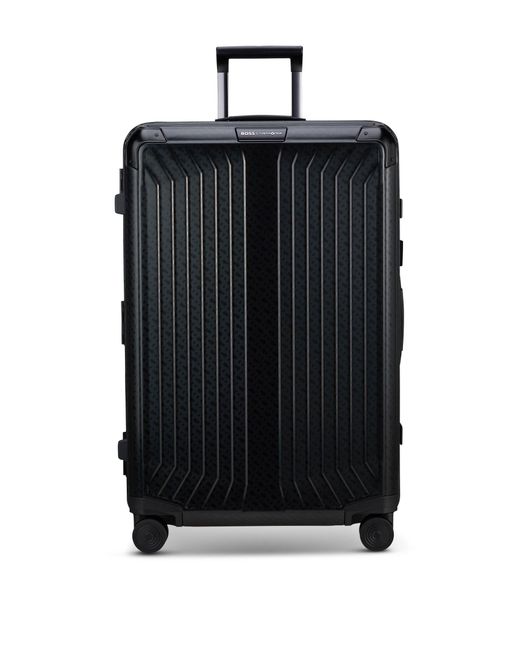 Boss Black | Samsonite Anodised-aluminium Check-in Suitcase With Monograms