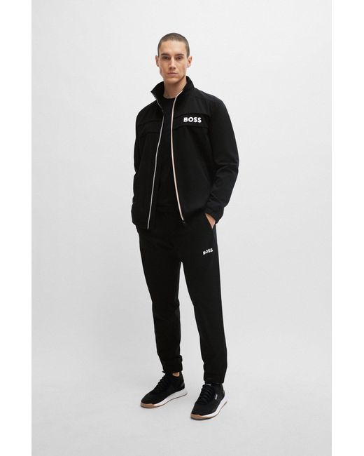 Boss Black X Matteo Berrettini Water-repellent Tracksuit With Contrast Logos for men