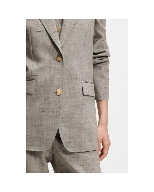 Boss Brown Regular-Fit Blazer