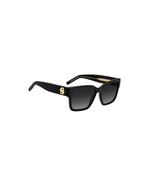 Boss Black Acetate Sunglasses With Double B Monogram
