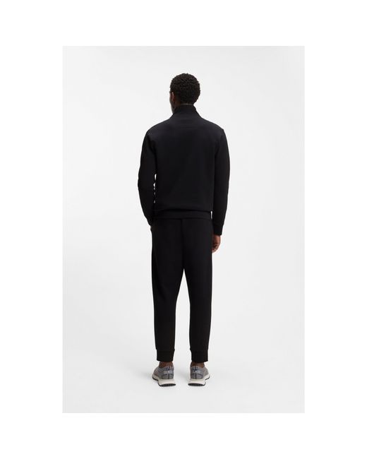 Boss Blue Zip-Up Sweatshirt for men