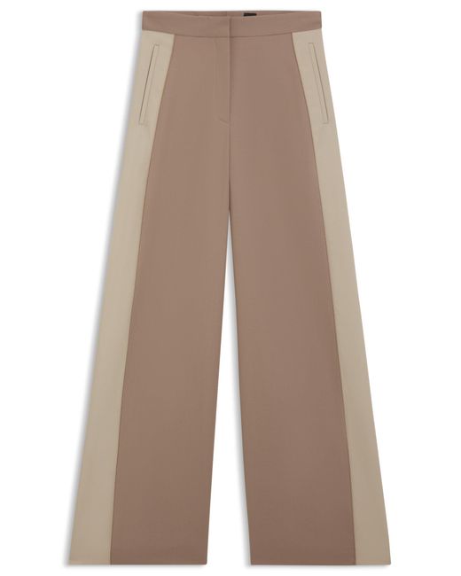 Boss Natural Regular-Fit Hose Mit Colour-Block-Details