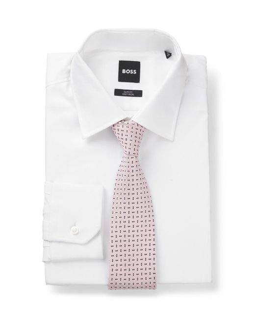 Cravatta di Boss in White da Uomo