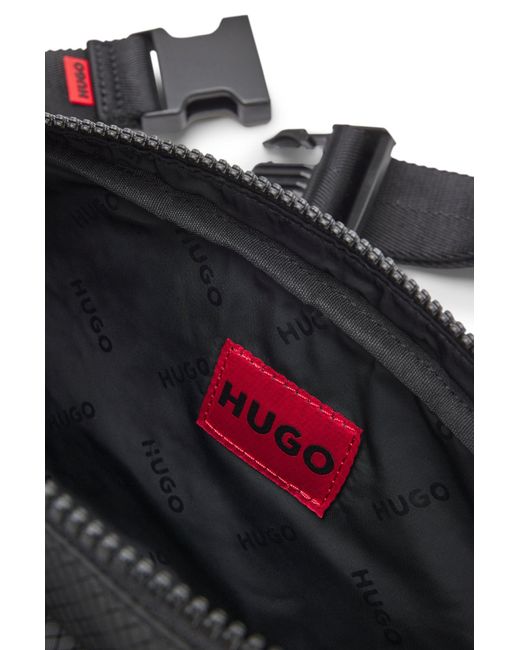 HUGO Heuptasje Van Ripstop Met Patch Met Splitlogo in het Black voor heren