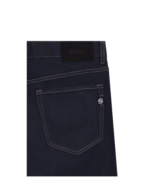 Boss Blue Straight-Fit Jeans for men