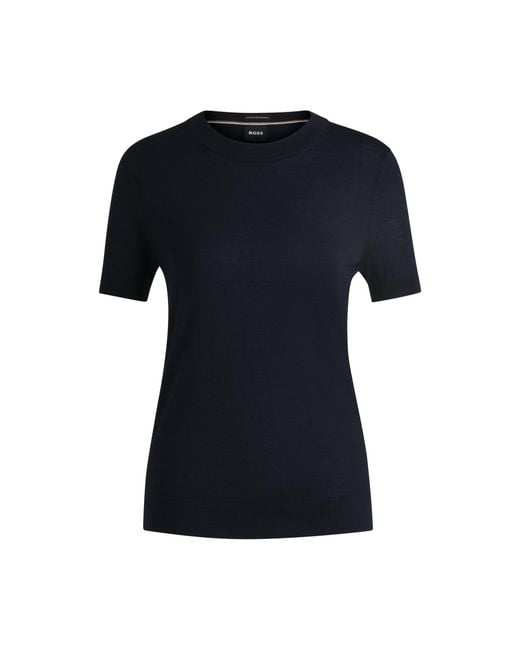 Boss Blue Knit T-Shirt