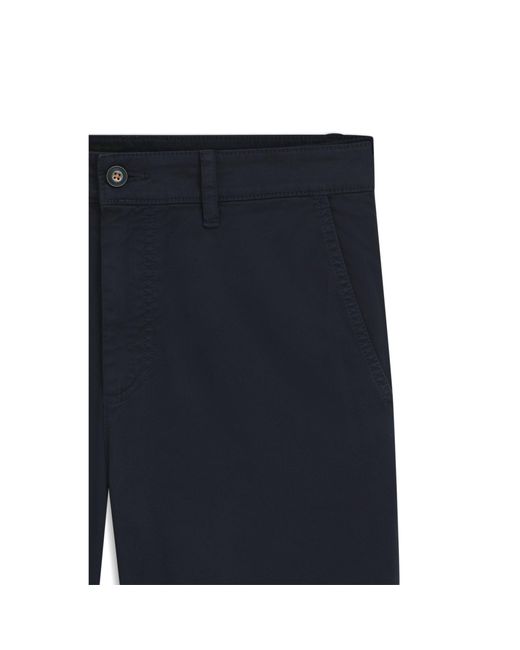 Boss Blue Tapered-Fit Trousers for men