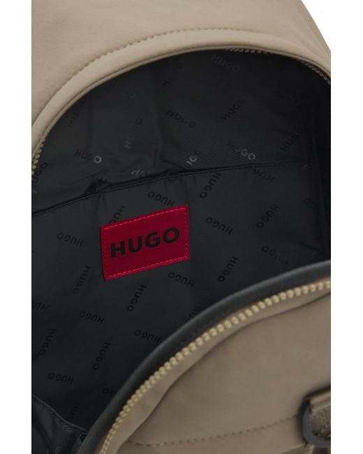 HUGO Rugtas Met Rubberen 3D-Logopatch in het Natural voor heren