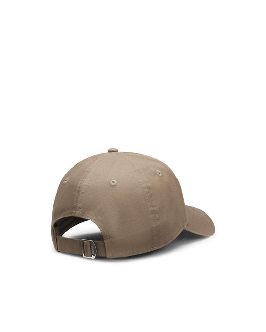 Boss Brown Cotton-Twill Cap With Embroidered Double B Monogram for men