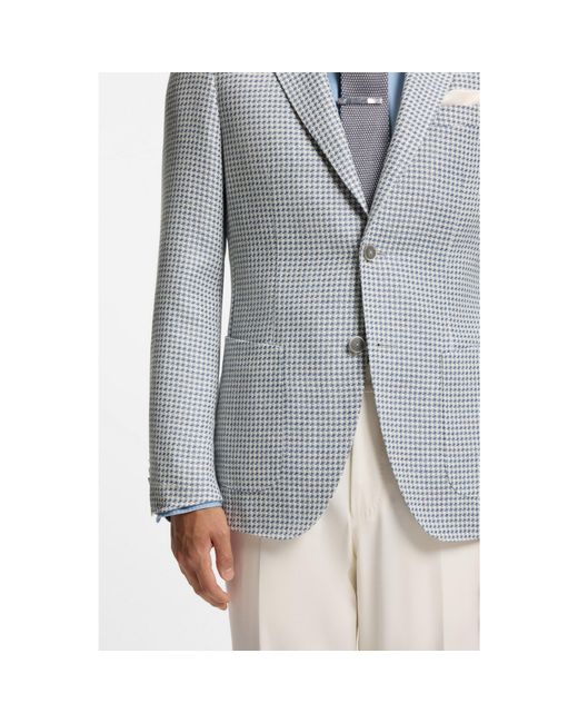 Boss Blue Slim-Fit Blazer for men
