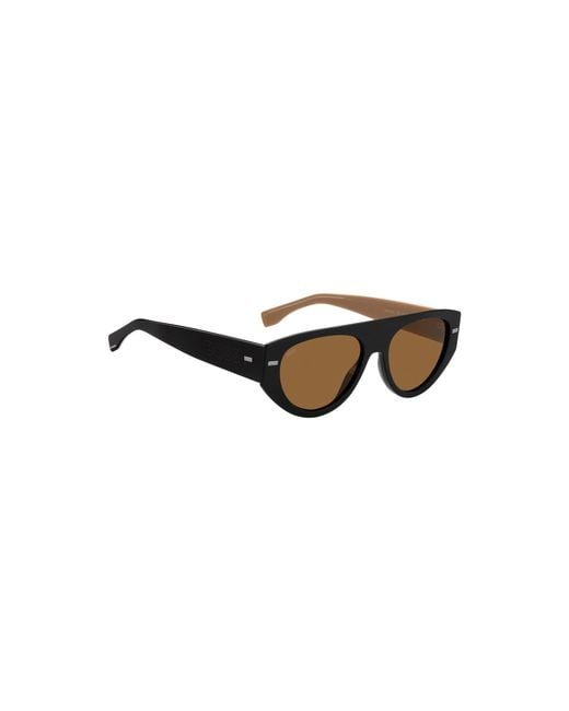 Boss Multicolor Bio-Acetate Sunglasses With Lasered-Logo Temples for men
