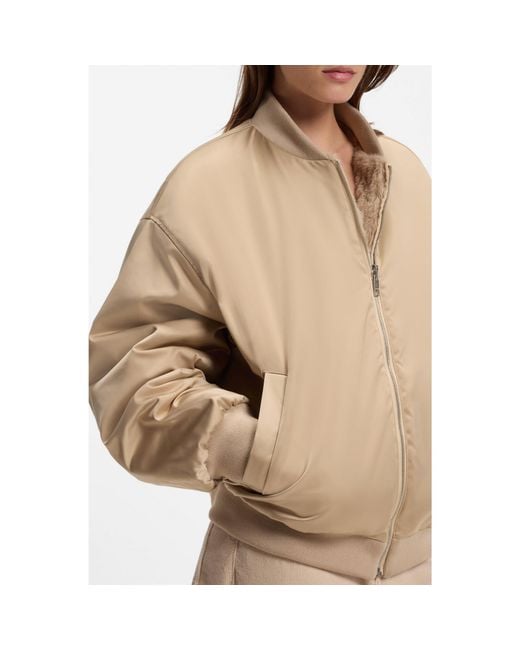 Boss Natural Reversible Relaxed-Fit Bomber