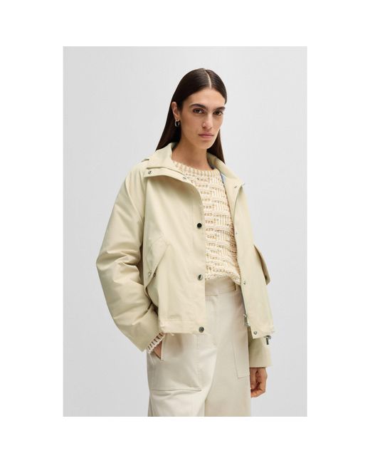 Boss Natural Hooded Parka Jacket